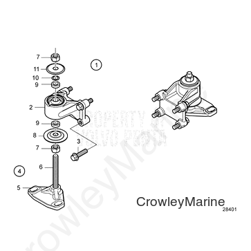 Round Nut(V2) - Volvo Penta (906635)