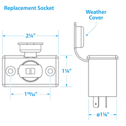 Seachoice Accessory Socket, 12V thumbnail-6