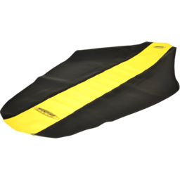 Pleated Seat Cover - Yellow Top/Black Sides thumbnail-1