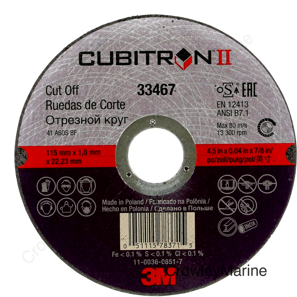 3M CUBITRON  II CUT-OFF WHEEL  115