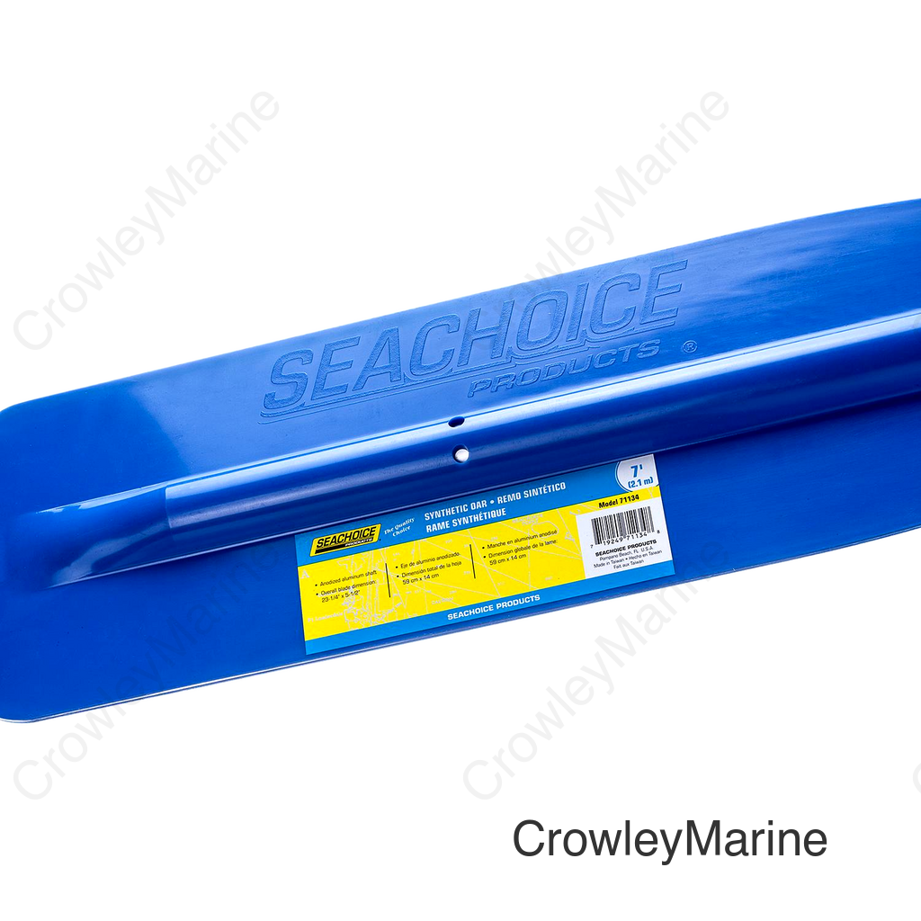 Seachoice 7 Ft. Synthetic Paddle, 1-3/8 in. Diameter Anodized Aluminum Shaft, 23-1/4 in. X 5-1/2 in. Blade, Blue