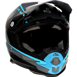 ATR-1 Helmet - Stealth - Cyan - Small thumbnail-3