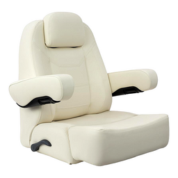 Springfield Marine 104214501 Charter Helm Low-Back with Bolster, Off-White thumbnail-1