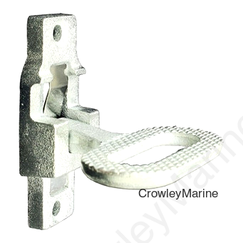 Folding Step Pad 2 1/8"x4 3/8", Back Plate 2"x4 3/4", Galv (404050)