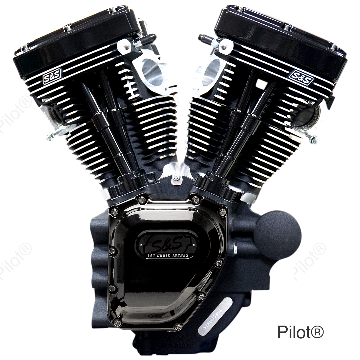 T143 Long Block Engine - Black - Touring