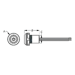 Sea-Dog 4030651 LED Push Button On/Off Switch thumbnail-0