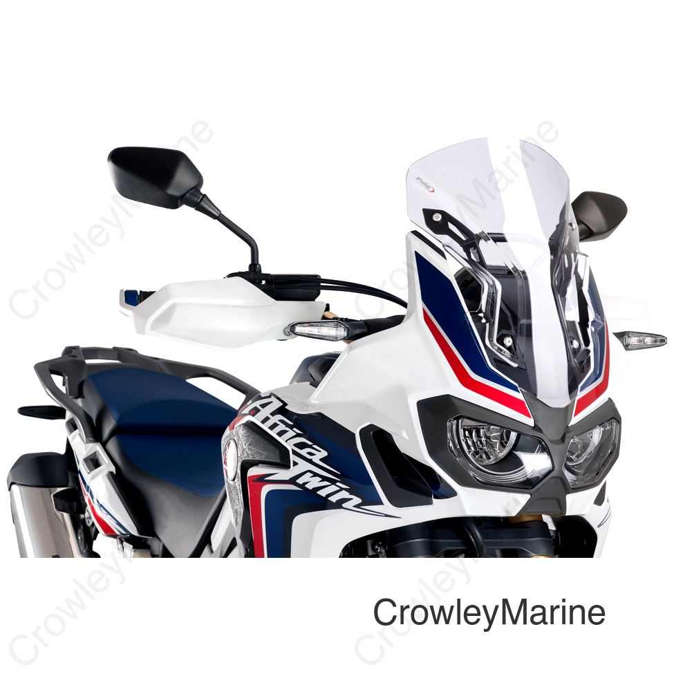 Race Windscreen - 16-1/4" - Clear - Honda