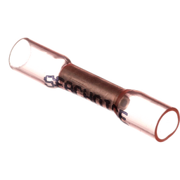 Seachoice Heat Shrink Butt Connector, Marine Grade Heat-Shrinkable Butt Splices, Red, Pack of 100, 22-18 Wire Range thumbnail-1