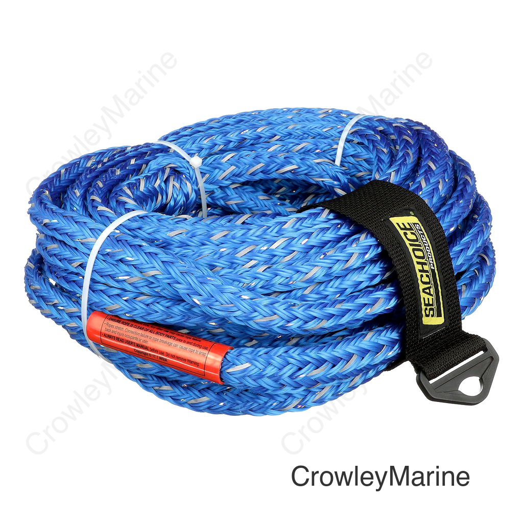 Seachoice Tube Tow Reflective Rope, 60 Ft. Long, Tows Up to 6 Riders