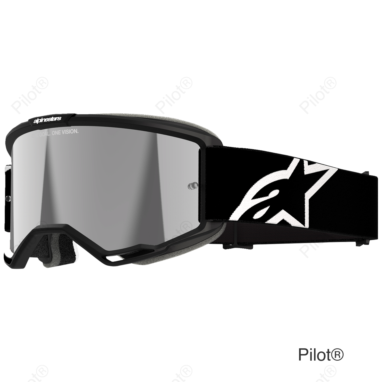 Vision 5 Goggle - Corp - Black - Silver Mirror