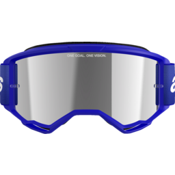 Vision 3 Goggle - Wordmark - Blue - Silver Mirror thumbnail-2