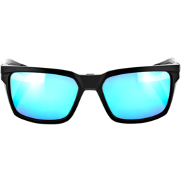 Daze Sunglasses - Matte Black - Blue Mirror thumbnail-0