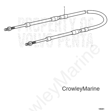 Control Cable - Volvo Penta (21407240)