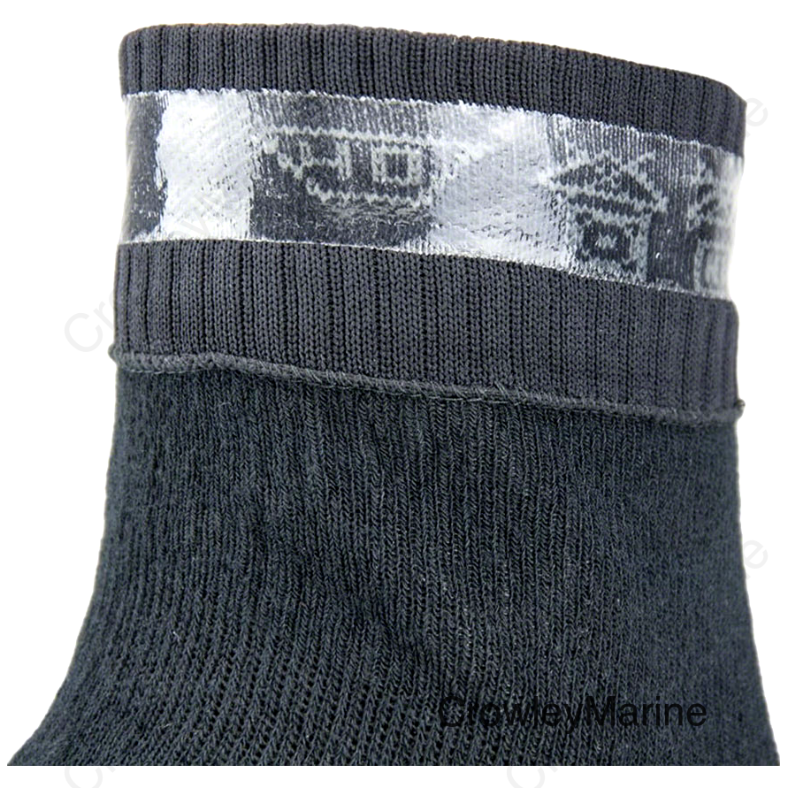 SealSkinz Mautby Waterproof Ankle Socks - Black/Gray X-Large