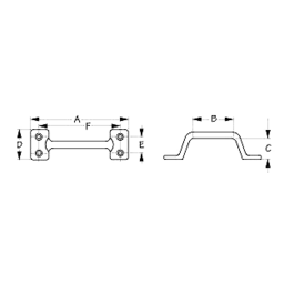 LIFT HANDLE CHR BRZ 4-3/4" thumbnail-1