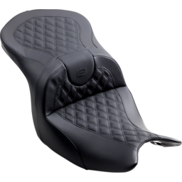 Seat - Roadsofa™ - Without Backrest - Full Lattice Stitch - Black thumbnail-2