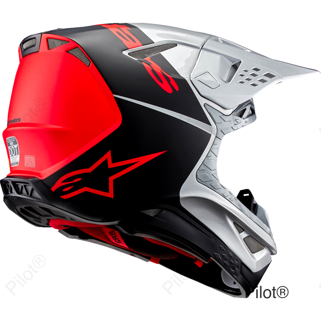 Supertech M10 Helmet - Flood - MIPS® - Gloss Silver/Black/Orange Fluo - XS