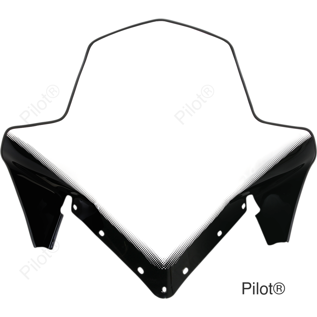 Windshield - 20" - Clear/Black - Polaris