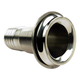 Seachoice Mega-Flow Dripless Thru Hull Fitting, 316 Stainless Steel, Fits 1-1/2 In. Hose, 1-1/2 In. Max. Hull thumbnail-5