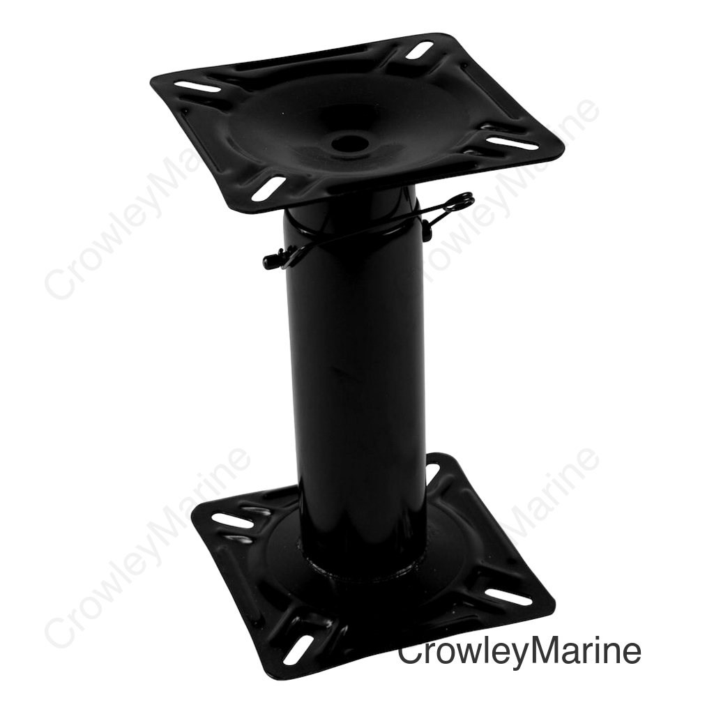 Adjustable 12-18" Black Steel Pedestal (8WD1255)
