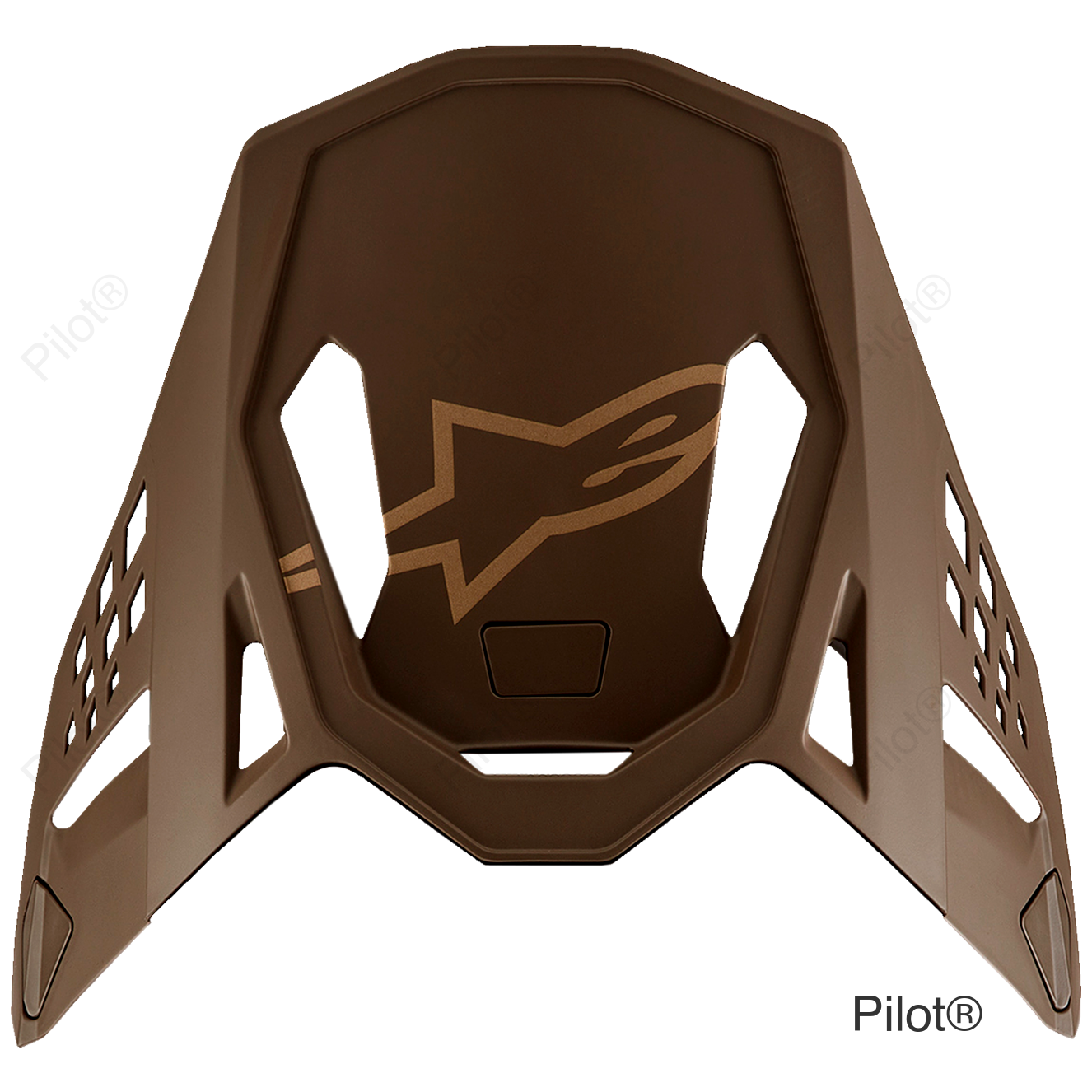 Supertech M10 Visor - Squad - Dark Brown/Gold