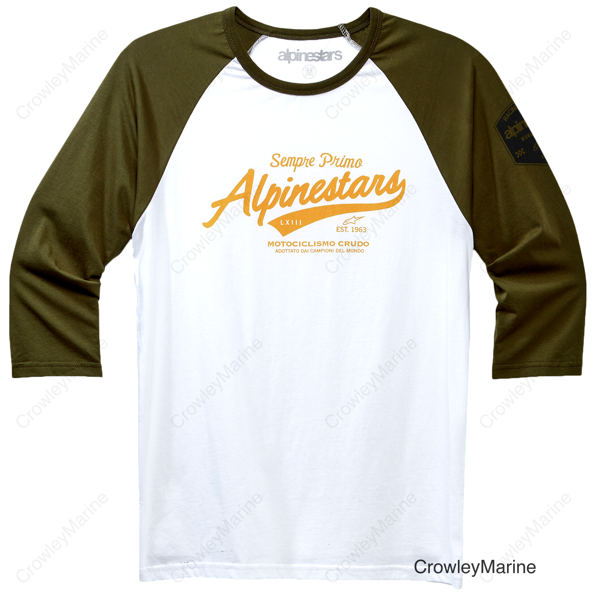 SCRIPT PREMIUM TEE MILITARY/WHITE XL