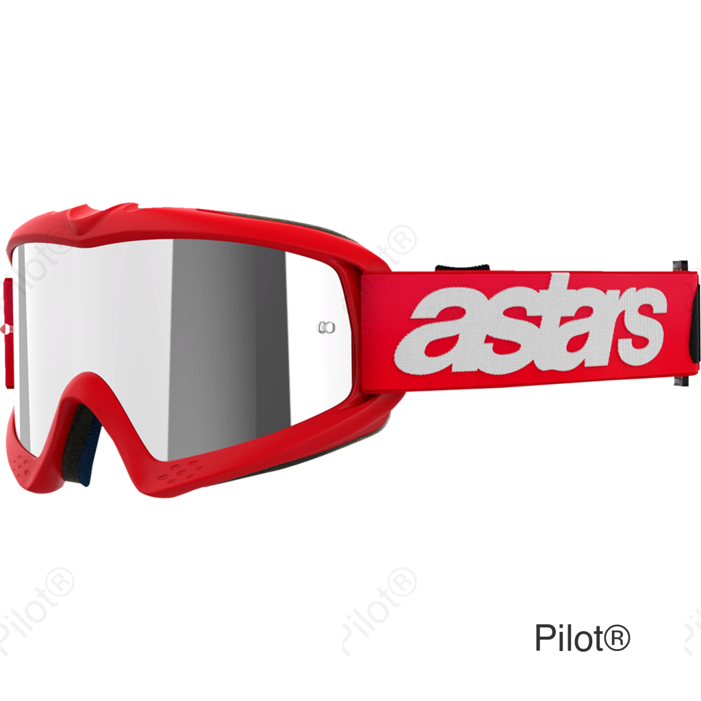 Youth Vision Goggle - Blaze - Red - Silver Mirror