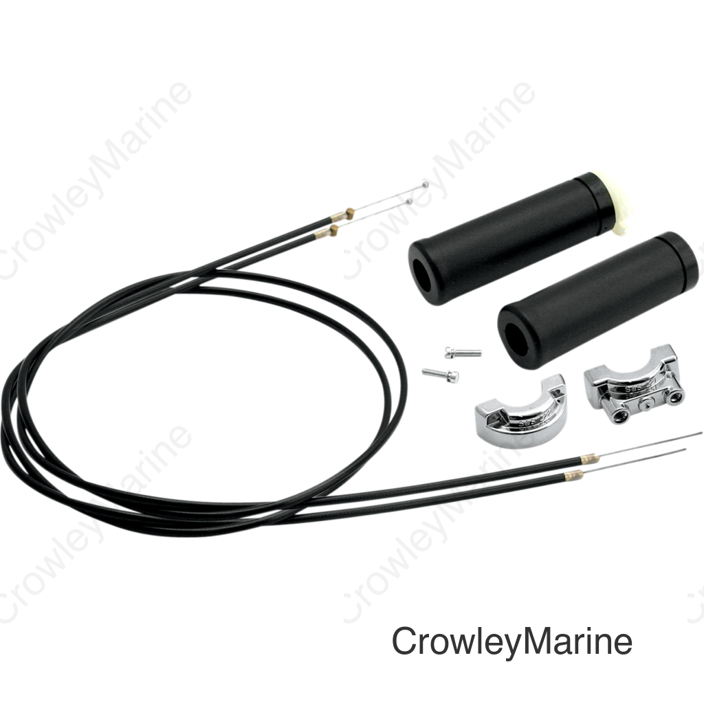 S&S Cycle Universal 1in Handlebars 2-Cable Throttle Assembly Cable - 48in
