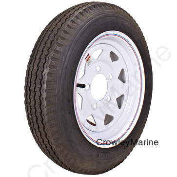 570 x 8"; 5-Hole Solid Rim; Load Range B