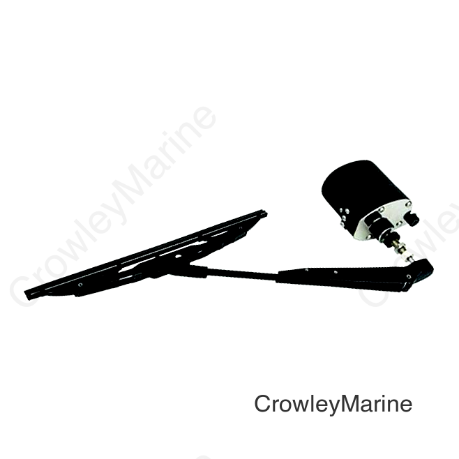 SeaDog Standard Wiper 12V Motor Kit | Black Motor Finish | Includes Motor, 11" to 13" Arm & 11" Blade