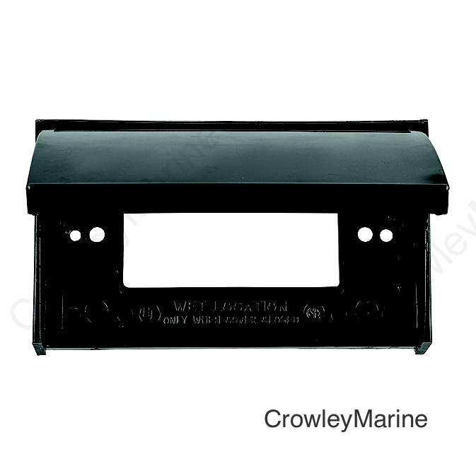 JR Products 0512215 Black GFCI Weatherproof RV Outlet Cover