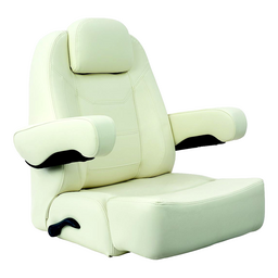 Springfield Marine 104214501 Charter Helm Low-Back with Bolster, Off-White