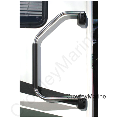 Lend-a-Hand Stainless Steel Finish Rail w/ Foam Grip (RV0000805)
