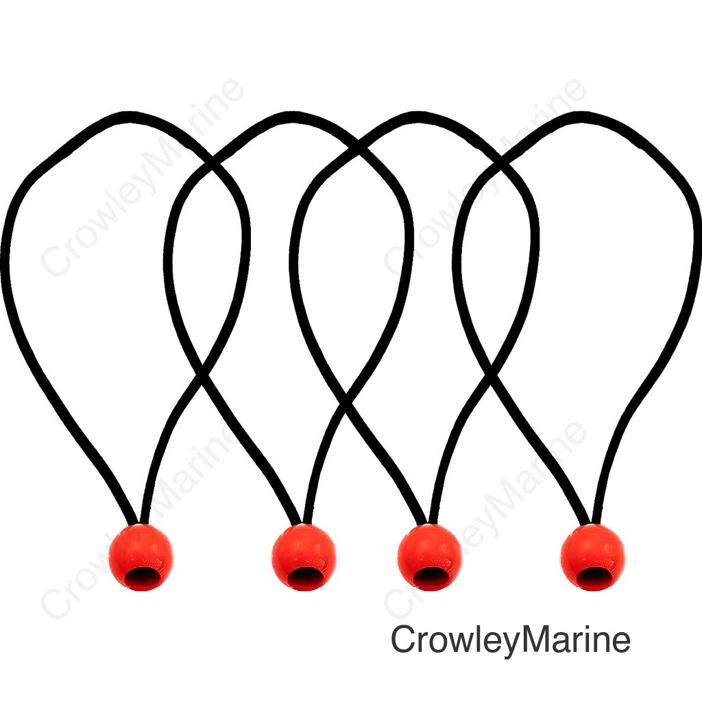 Seachoice 51113 Ball Stretch Cords, 4-Pack, 10"