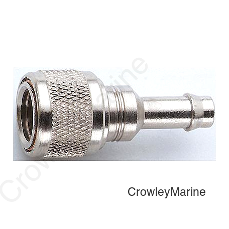 Attwood Fuel Connector For Chrysler/Force Nickel Plated Brass 5/16" Barb