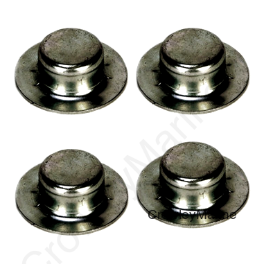 MARINE ROLLER SHAFT NUT,;ZINC, 5/8" SHAFT (pkg4) (407039)