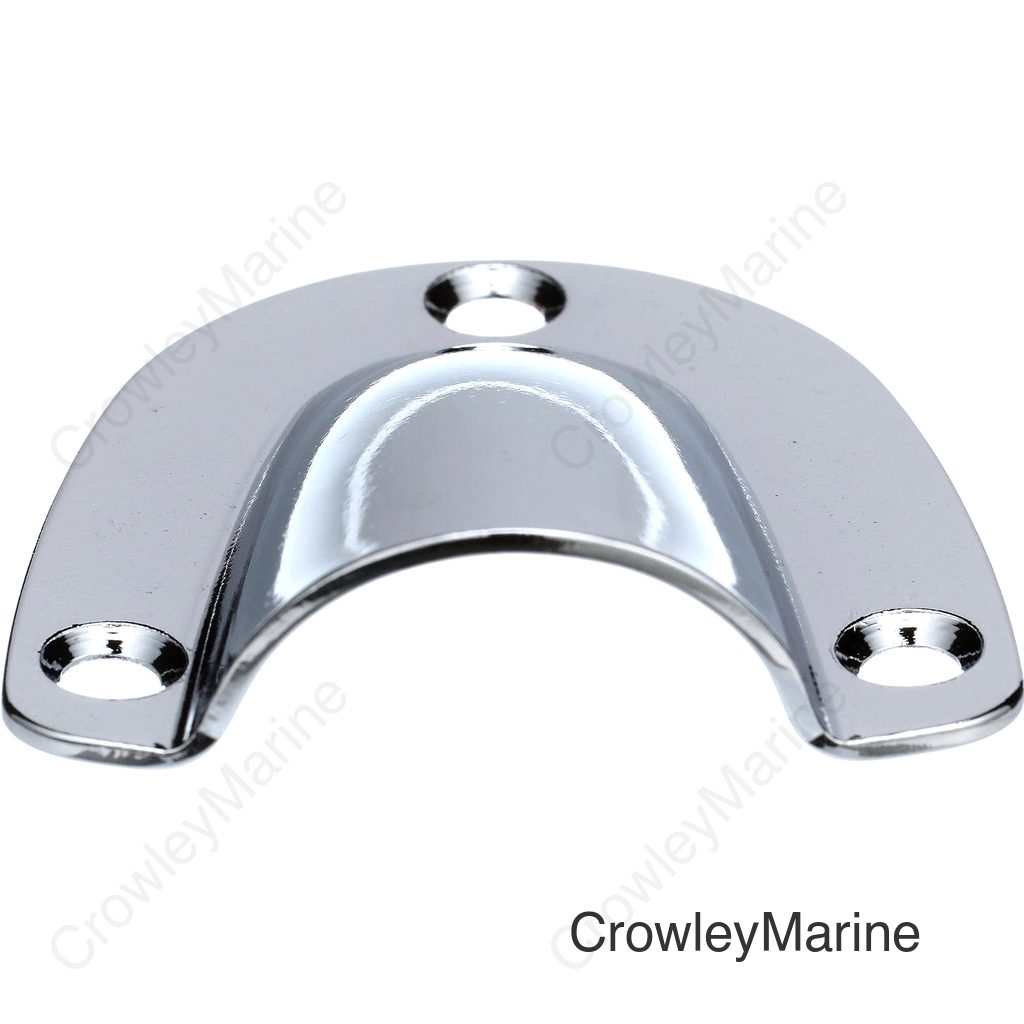 Seachoice Clam Shell Vent, 2 In. X 2-3/32 In., Chrome-Plated Brass