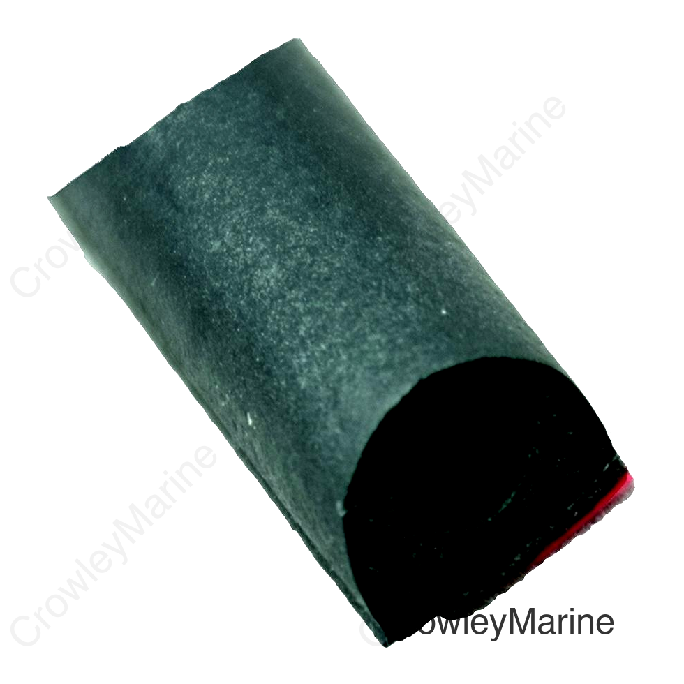 AP Products 018224 D Slide Out, Window & Door Seal w/Tape, 1/2" x 3/8" x50', Black w/White Tape