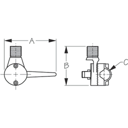 RAIL MNT ANTENNA BASE ADJ/BAR SS thumbnail-0