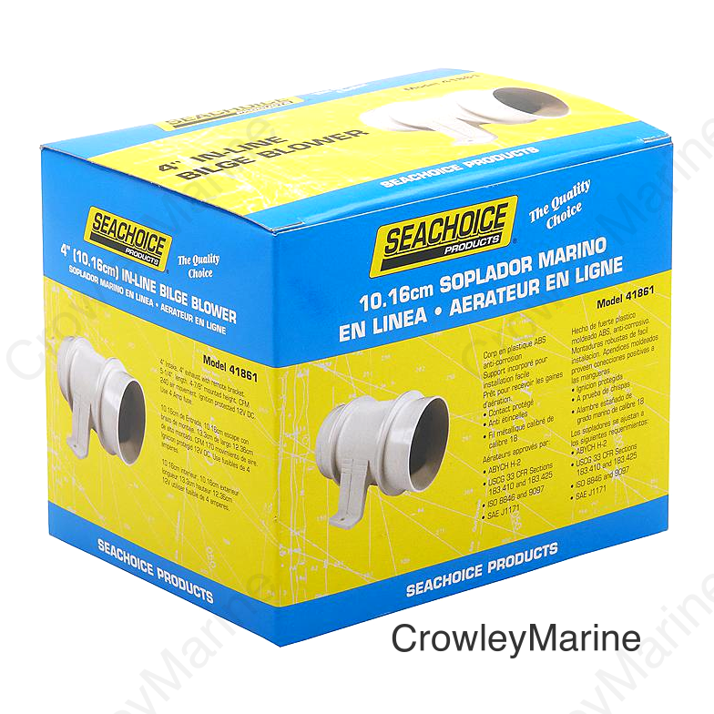 Seachoice In-Line Exhaust Blower, 4 In.