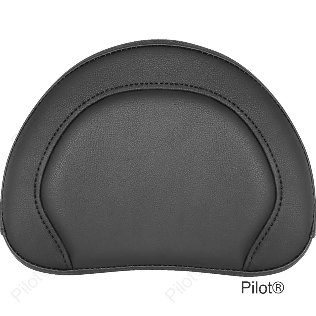 RoadSofa™ Sissy Bar Pad - Black w/ Black Stitching - Universal