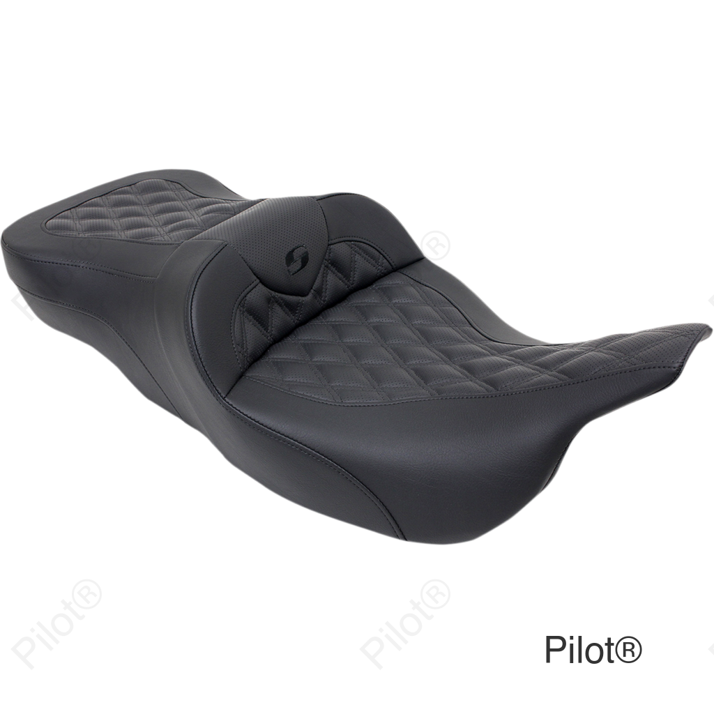 Roadsofa™ Seat - without Backrest - Full Lattice Stitch - Heated - '99-07 FL