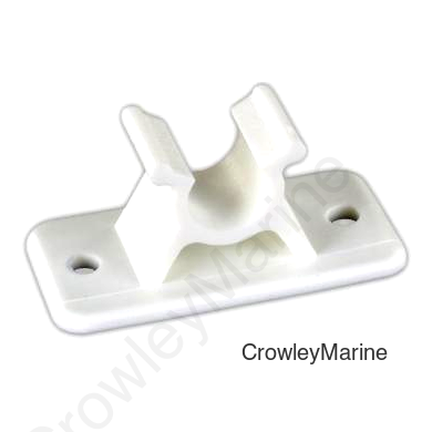 C-CLIP SOCKET-PLASTIC WHT 2PK