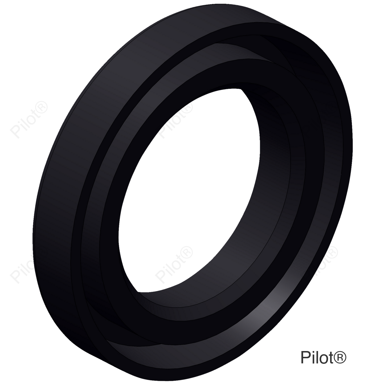 Replacement Shaft Seal - Tiger Tail - Black