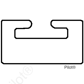 Black Replacement Slide - UHMW - Profile 01 - Length 52.00" - Ski-Doo
