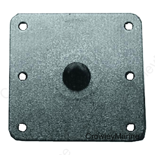 Springfield KingPin 7" x 7" Standard Square Base, Mild Steel With Kennedy Finish