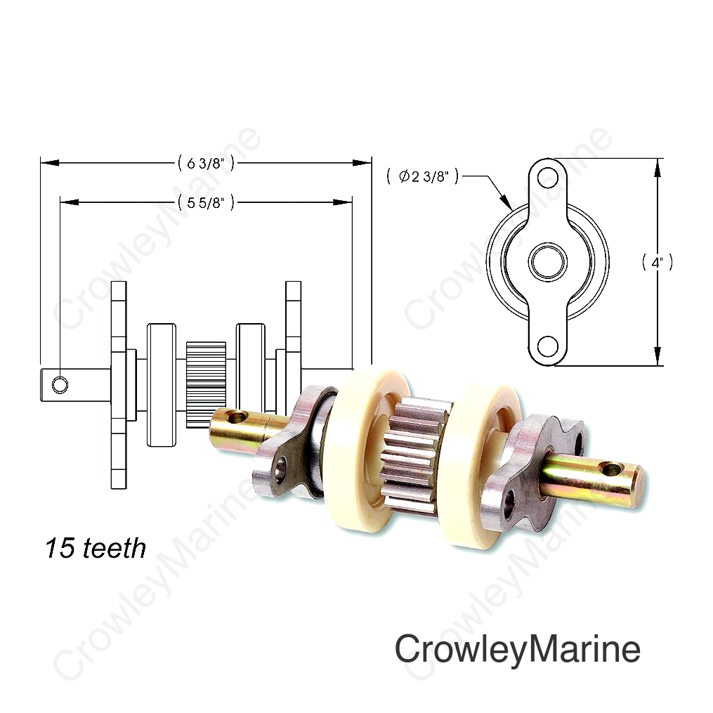 AP Products 014324869 Standard Gear Pack Assembly (15 Teeth)