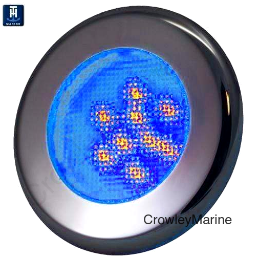 3” dia., 3 Bezels, 6 Blue LEDs