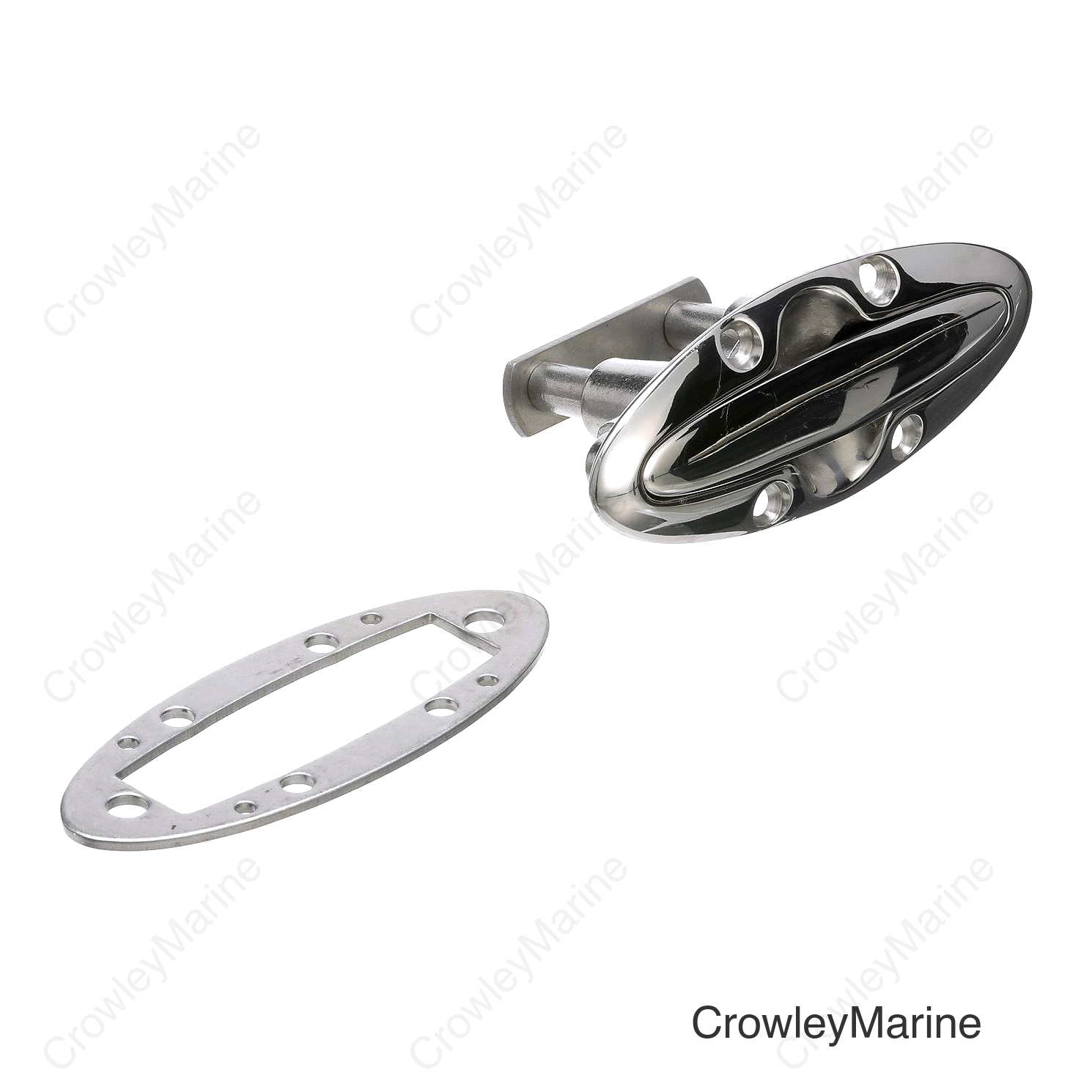 Seachoice 316 Cast Stainless Steel Pull Up Cleat, Flush Mount, 4-1/2 in. Long