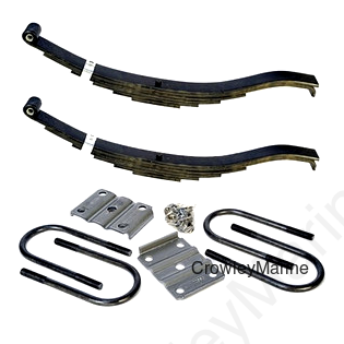 Spring & U-Bolt Kit, 4000lb Slipper Springs, 6 Leaf (023600)